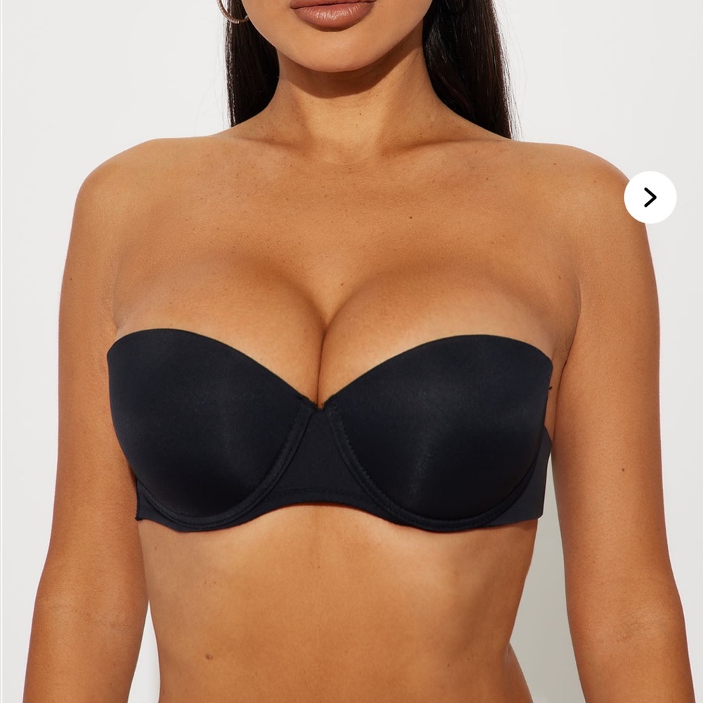 Strapless Black Bra